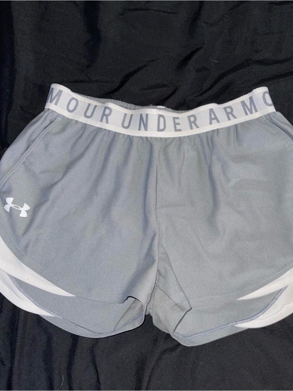 Under Armour grey and white shorts